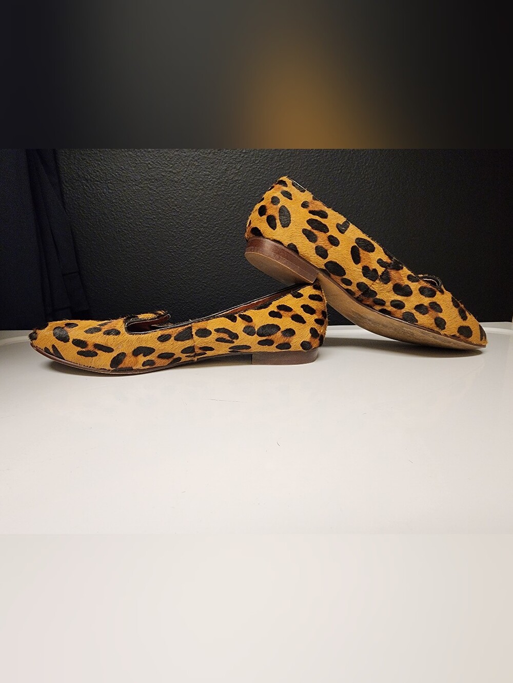 Madewell Leopard-Print Loafers in Tan and Black - Picture 3 of 9